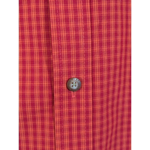 Ariat Boys Teen Pro Series Plaid Red Button Down Shirt Cowboy Western Sz XL (18) - Picture 4 of 10